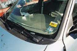 The Vehicle Identification Number (VIN) is stamped into the thin metal strip riveted to the dashboard. The Vehicle Identification Number (VIN) is stamped into the thin metal strip riveted to the dashboard.