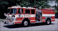 This pumper from the Hyattsville, MD, Volunteer Fire Department&apos;s Company 1 is an example of a well-designed apparatus with crew safety features and multiple pre-connected lines.