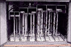 Ground ladders are identified by length on the butt and sides of the ladder, with the differences color-coded. A total of 226 feet of ground ladders are carried. The NFPA 1901 standard is the starting point to determine the ground ladder requirements for your community. Ground ladders are identified by length on the butt and sides of the ladder, with the differences color-coded. A total of 226 feet of ground ladders are carried. The NFPA 1901 standard is the starting point to determine the ground ladder requirements for your community.