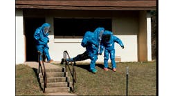 Level A protective clothing is required when the types of airborne agents are unknown, the dissemination method is unknown or aerosol generation is still occurring.