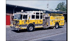 The Lower Swatara Fire Department in Pennsylvania placed in service this Seagrave CAFS-equipped pumper. The pumper maintains both Class A and Class B foam capability and is equipped with nine preconnected attack lines of various sizes and lengths.