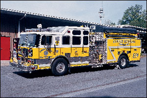 The Lower Swatara Fire Department in Pennsylvania placed in service this Seagrave CAFS-equipped pumper. The pumper maintains both Class A and Class B foam capability and is equipped with nine preconnected attack lines of various sizes and lengths.