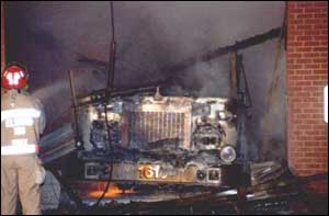 A total loss of equipment including Nesco's first fire engine from 1925