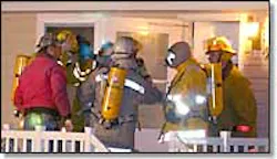 Firefighters from the Doniphan Volunteer Fire Department work at the site of a structure fire late Sunday night at 209 Walt Street. A 5-year-old girl was killed in the fire. Firefighters from the Doniphan Volunteer Fire Department work at the site of a structure fire late Sunday night at 209 Walt Street. A 5-year-old girl was killed in the fire.