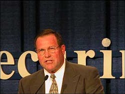 Chief Dennis Compton accepts the Mason Lankford Fire Service Leadership Award Chief Dennis Compton accepts the Mason Lankford Fire Service Leadership Award