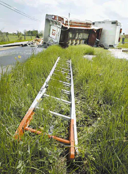 This Frederick County fire truck sustained about $400,000 in damages.