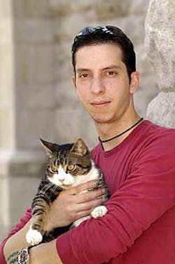 Thomas Dowdle Jr. rescued Tigger from a fire. Thomas Dowdle Jr. rescued Tigger from a fire.