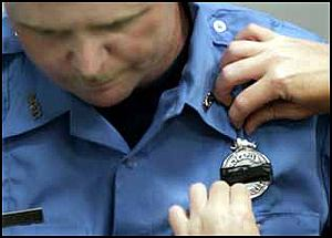 For firefighters, it's a time to mourn, and cover their badges with black bands.