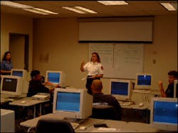 LT Jennifer Hamilton provides instruction to the OCS troops. Her goal - make the PC every officer's friend! LT Jennifer Hamilton provides instruction to the OCS troops. Her goal - make the PC every officer's friend!