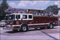 The Bladensburg, MD, Fire Department operates this short-wheelbase Seagrave 100-foot rear-mount ladder in an urban area with many tight streets and points of access. Knowledge of your first-due area is essential when developing specifications for new ladder trucks. The Bladensburg, MD, Fire Department operates this short-wheelbase Seagrave 100-foot rear-mount ladder in an urban area with many tight streets and points of access. Knowledge of your first-due area is essential when developing specifications for new ladder trucks.