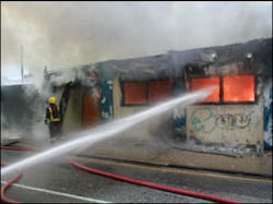 This derelict Building became an impromptu ‘Bonfire’ in the run up to the Bonfire season in 2002. This derelict Building became an impromptu ‘Bonfire’ in the run up to the Bonfire season in 2002.
