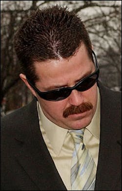 MICHAEL SILVESTRI: Leaving court yesterday. MICHAEL SILVESTRI: Leaving court yesterday.