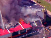 Thick, heavy clouds of smoke gushed from the walls of the McDonald's restaurant just before 10:00 AM in Michigan.