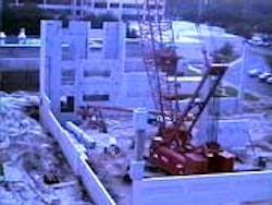 The construction site at Candler Hospital The construction site at Candler Hospital