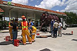 Underground pipe spills 3,500 gallons of gas at Plantation station Underground pipe spills 3,500 gallons of gas at Plantation station