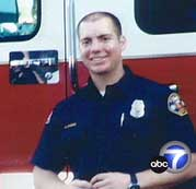 22-year-old firefighter Ryan Stampe was struck by a vehicle while he was battling a van fire. The driver did not stop. He left Stampe lying injured on the road.