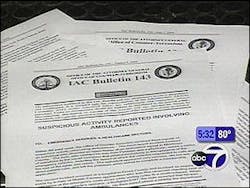 Even more disturbing, three suspicious cases in New Jersey that lead the state Office of Counter-Terrorism to release an alert to all ambulance companies. Even more disturbing, three suspicious cases in New Jersey that lead the state Office of Counter-Terrorism to release an alert to all ambulance companies.