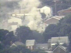 A toddler was trapped inside a house fire at a multi-family home