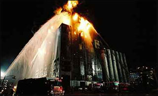 The set of the main fire scenes in Ladder 49.