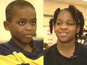 Firefighters say 10 year old Michael and Mysha Walton knew just what to do.