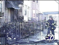 More than a dozen firefighters suffered minor injuries, mainly smoke inhalation. It took crews nearly an hour and a half to bring the suspicious fire under control. The biggest problem: The common roof shared by the three story structure. More than a dozen firefighters suffered minor injuries, mainly smoke inhalation. It took crews nearly an hour and a half to bring the suspicious fire under control. The biggest problem: The common roof shared by the three story structure.