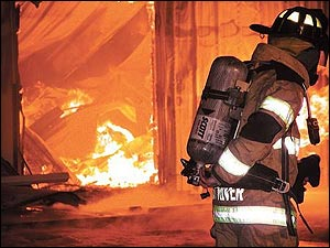 Several area fire departments battled a third-alarm commercial fire Sunday evening that leveled the W. Davison Inc. Pawn Shop located at the junction of U.S. 67 and Route JJ.