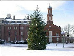 The tree is located in the Memorial Park. Firefighter decorate the tree with tributes made by family, friends, and co-workers in honor of their fallen firefighters. Survivors from across the nation send in ornaments, cards, poems, and photos that adorn the tree. The tree is located in the Memorial Park. Firefighter decorate the tree with tributes made by family, friends, and co-workers in honor of their fallen firefighters. Survivors from across the nation send in ornaments, cards, poems, and photos that adorn the tree.