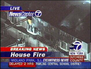 Firefighters had to battle cold winds and very low temperatures as they fought a two alarm fire in the Midland Beach section of Staten Island.