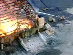 The December warehouse blaze. The December warehouse blaze.