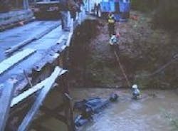 Gastonia firefighters battled the freezing cold water to rescue the woman off Thompson Road, just north of the South Carolina border. Gastonia firefighters battled the freezing cold water to rescue the woman off Thompson Road, just north of the South Carolina border.