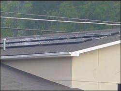 The strategically placed photoelectric cells that have been installed on the roof of Station 1 can produce enough electricity to power the fire station as well as surplus kilowatts. All of the power generated at this time is being sold to the local power company in order to recoup the investment made in installing the panels. The strategically placed photoelectric cells that have been installed on the roof of Station 1 can produce enough electricity to power the fire station as well as surplus kilowatts. All of the power generated at this time is being sold to the local power company in order to recoup the investment made in installing the panels.