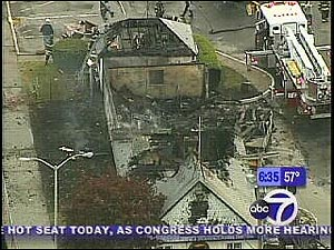 Firefighters in Oyster Bay responded to at least two other fires -- including one in a house and at the maintenance building at nearby Theodore Roosevelt Memorial Park. Fire officials tell Eyewitness News, they fires are all suspicious, and authorities are investigating if they are all related.