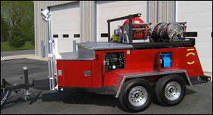 The new model ARU-320T tandem axle, diesel-powered Auxiliary Rescue Unit.