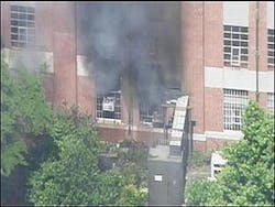 The Raleigh Fire Department responded to a fire around 10:30 a.m. Monday at Reynolds Coliseum. The Raleigh Fire Department responded to a fire around 10:30 a.m. Monday at Reynolds Coliseum.