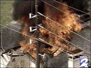 Crews had to wait until the electricity was shut off before attacking the fire, which became two alarms. The blaze was tapped out about an hour later.