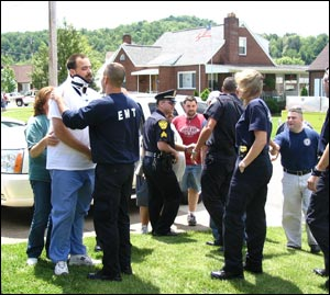 Injured firefighter Nathen Goff is welcomed home Sunday, May 29th.