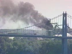 Smoke for the fire could was seem from miles around.