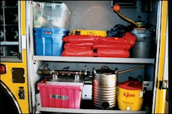 Equipment compartments are standardized on Hazmat 1 and Hazmat 2. Equipment compartments are standardized on Hazmat 1 and Hazmat 2.