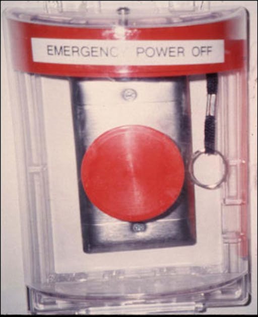 EPO Emergency Power Off Station with Protective Cover