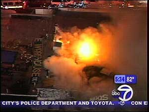 The three alarm fire at 15 Marcy Place just after four o'clock this morning inside the business, near Jerome Avenue.