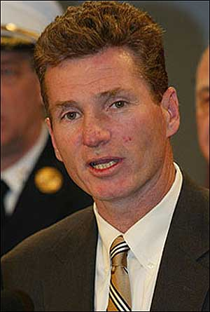 ZERO TOLERANCE: Uniformed Firefighters Association President Stephen Cassidy. The firefighters union said it will not support the International Freedom Center.