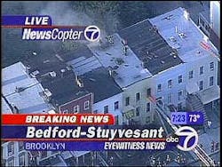 There is heavy fire on the second and third floors. There is heavy fire on the second and third floors.