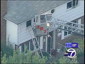 The fire in the house was quickly put out. No one else was hurt.