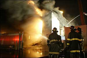 No injuries have been reported, according to a Fire Department spokesman.