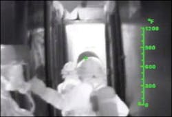 Photo 2: The company officer can see that he has three firefighters advancing down the hallway towards the room of origin. As a result, he knows that the entire company is with him at this point in the incident. Photo 2: The company officer can see that he has three firefighters advancing down the hallway towards the room of origin. As a result, he knows that the entire company is with him at this point in the incident.