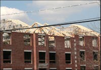 During construction will be the easiest time to determine which buildings are of lightweight wood truss construction.
