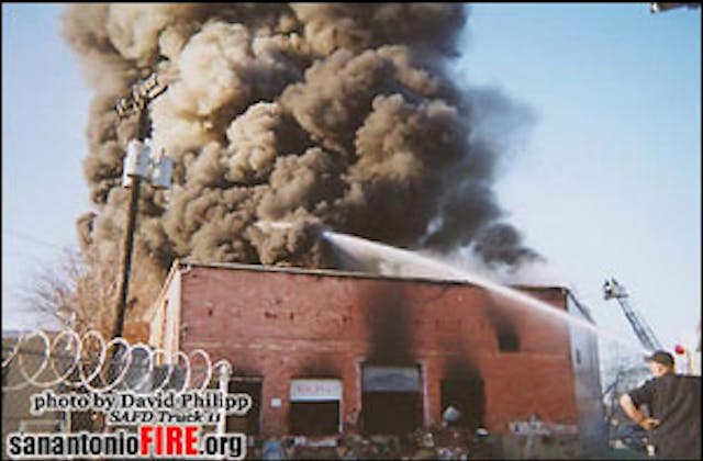 Firefighter disorientation and fatalities repeatedly occur in enclosed structures which can be of any size, age, construction or occupancy. They can also be occupied, unoccupied or vacant and are highly prone to flashover, backdraft; collapse of floors or roofs and of prolonged zero visibility conditions. This is an extremely dangerous enclosed structure fire involving a warehouse.
