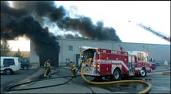 Forest Park Engine 42 is positioned in the courtyard on the D side of the building. Forest Park Engine 42 is positioned in the courtyard on the D side of the building.