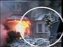 Exclusive CTV viewer video captured one firefighter falling from the second floor after flames burst through a window at the home at 35 Ardmore Rd. Exclusive CTV viewer video captured one firefighter falling from the second floor after flames burst through a window at the home at 35 Ardmore Rd.