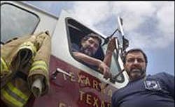 George Allen Anthony, left, and longtime friend Freddie Weathers grew up together and joined the fire department after the Vietnam War. George Allen Anthony, left, and longtime friend Freddie Weathers grew up together and joined the fire department after the Vietnam War.